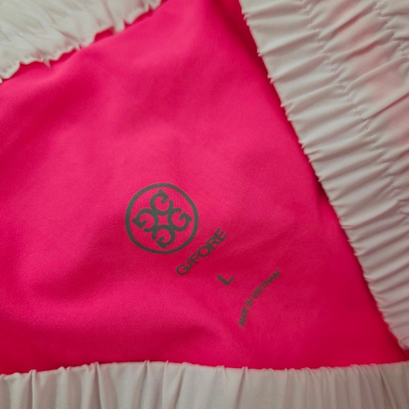 G/Fore Micro-pleat Ops High Waisted Skort blush pink tennis skirt size large - Picture 7 of 9